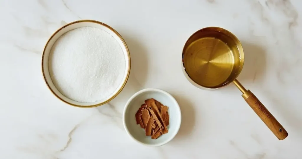 WATER SUGAR CINNAMON