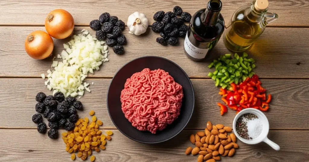 INGREDIENTES PARA POLLO RELLENO