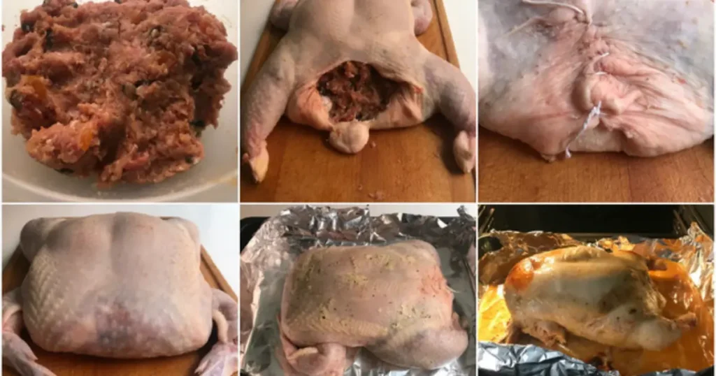 PROCESO PARA EL POLLO RELLENO
