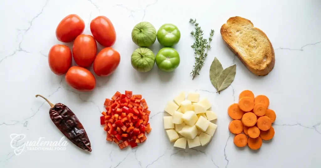 For the Recado (The Sauce) and Vegetables