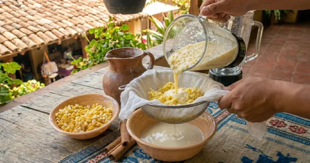 Step 2 - Strain the mixture