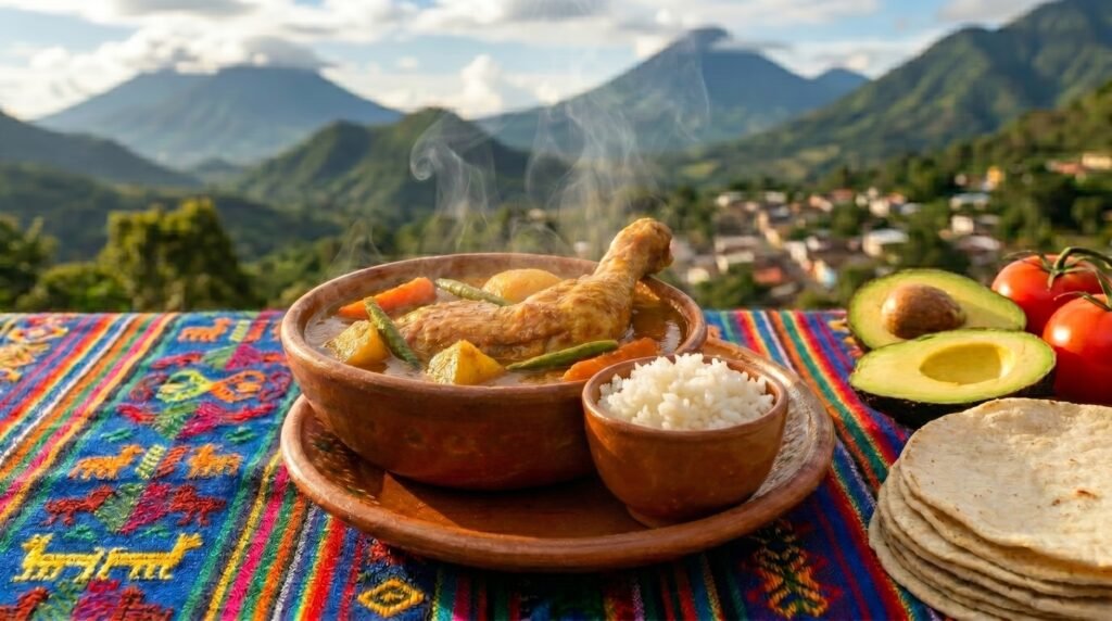 How is Pepián Traditionally Served?