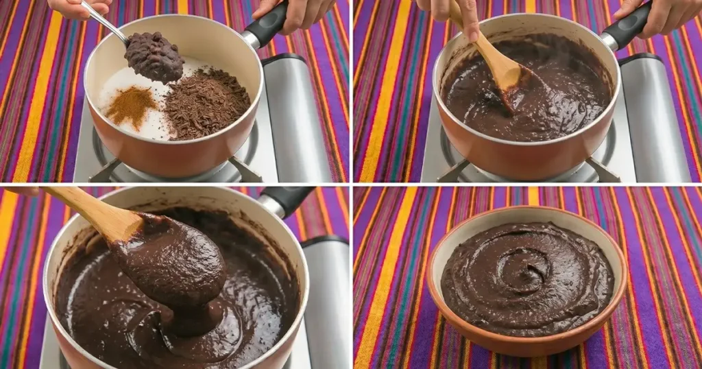 2. How to prepare the sweetened black bean filling