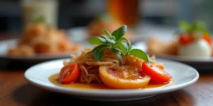 Main dish or facade of Café Atrio: Chill Vibes y Deliciosos Postres en Guatemala - Postres, traditional Guatemalan food