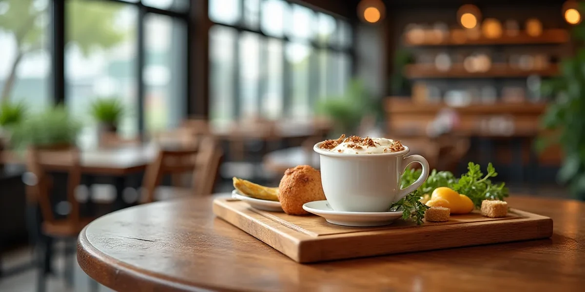 Drink or dessert presentation at Café Deautor: El Mejor Café en la Zona 9 de Guatemala - Bebidas