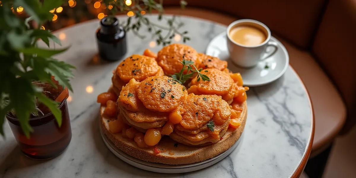 Detailed close-up of food at Cafetería Raíz: El Mejor Café en Antigua Guatemala - Bebidas