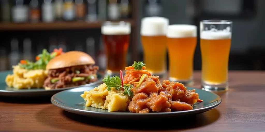 Main dish or facade of Terraza 14: Hotspot para cervezas guatemaltecas y más - Bebidas, traditional Guatemalan food