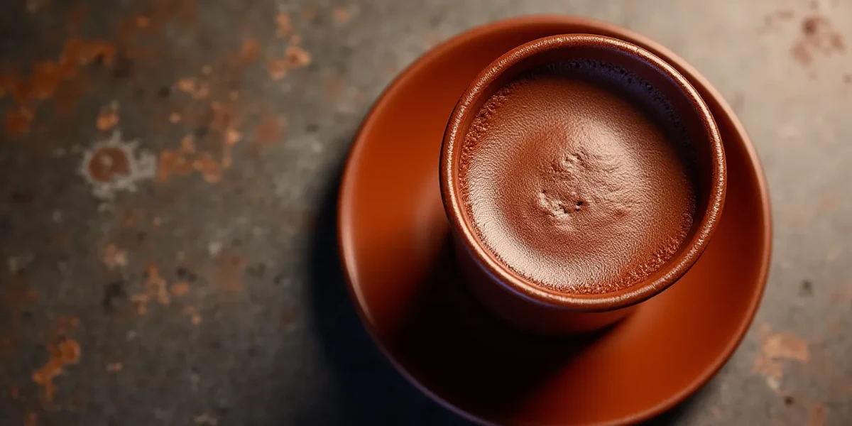 Detailed close-up of food at Delicious Chocolate de Guatemala para Tomar en Café La Luna - Bebidas