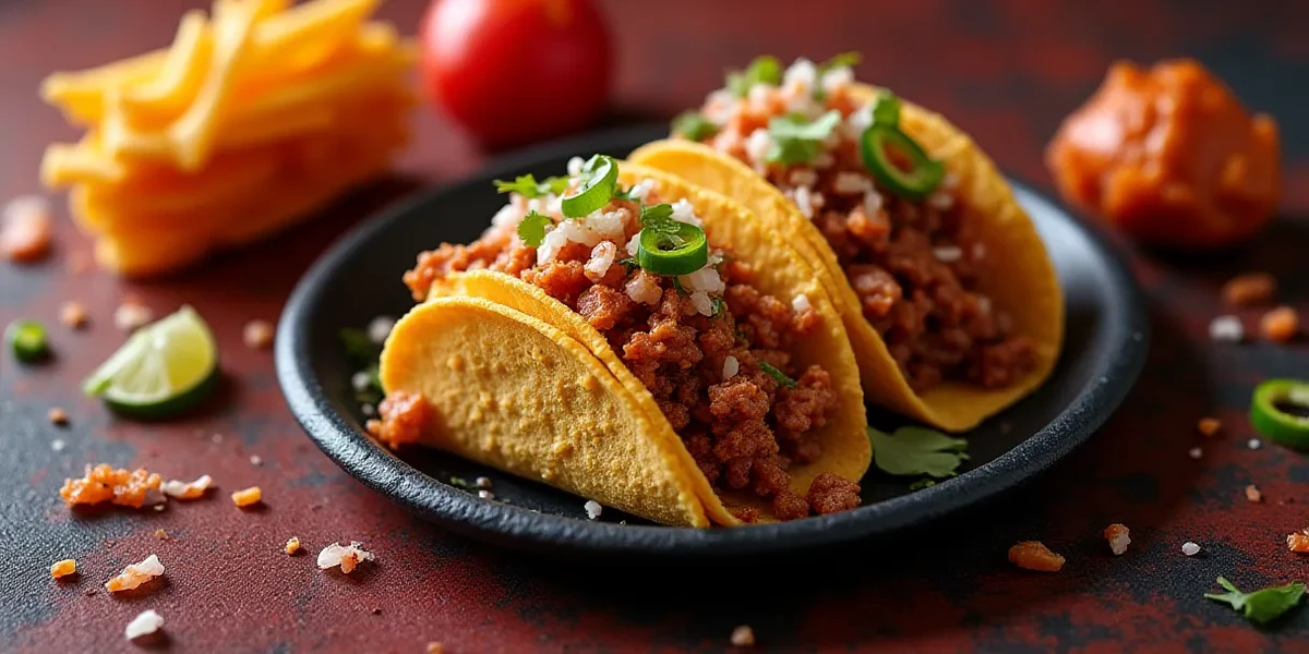 Detailed close-up of food at Día del Taco Taco Bell: ¡Celebra con Tacos a Solo Q5! - Restaurantes