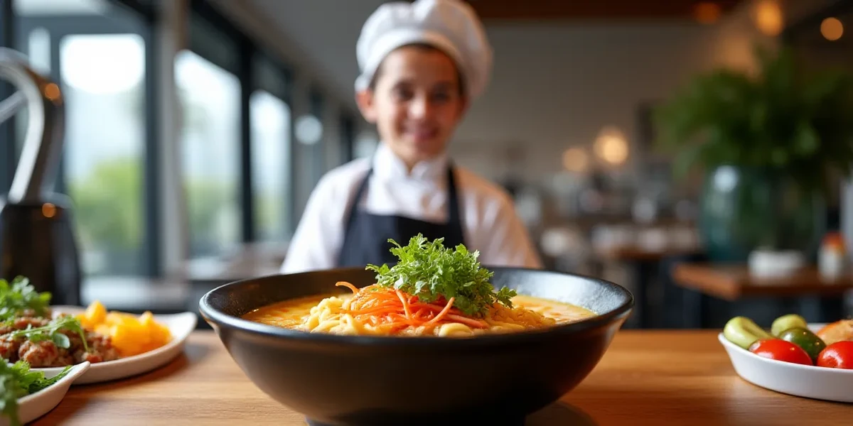 Drink or dessert presentation at Savor Kombu Ramen Shop: Fresh Flavors en Antigua Guatemala - Restaurantes