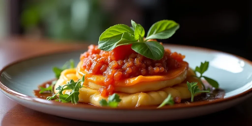 Main dish or facade of La Fonda de la Calle Real: Sabores de Antigua Guatemala - Gastronomía, traditional Guatemalan food