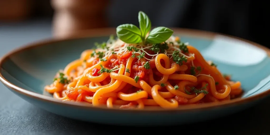Main dish or facade of La Pasta Nostra: Italian Flavor in Antigua Guatemala - Gastronomía, traditional Guatemalan food