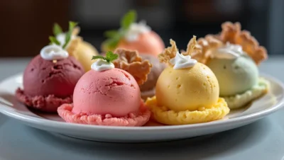 Main dish or facade of La Tienda de Doña Gavi: Helados Únicos en Antigua - Postres, traditional Guatemalan food