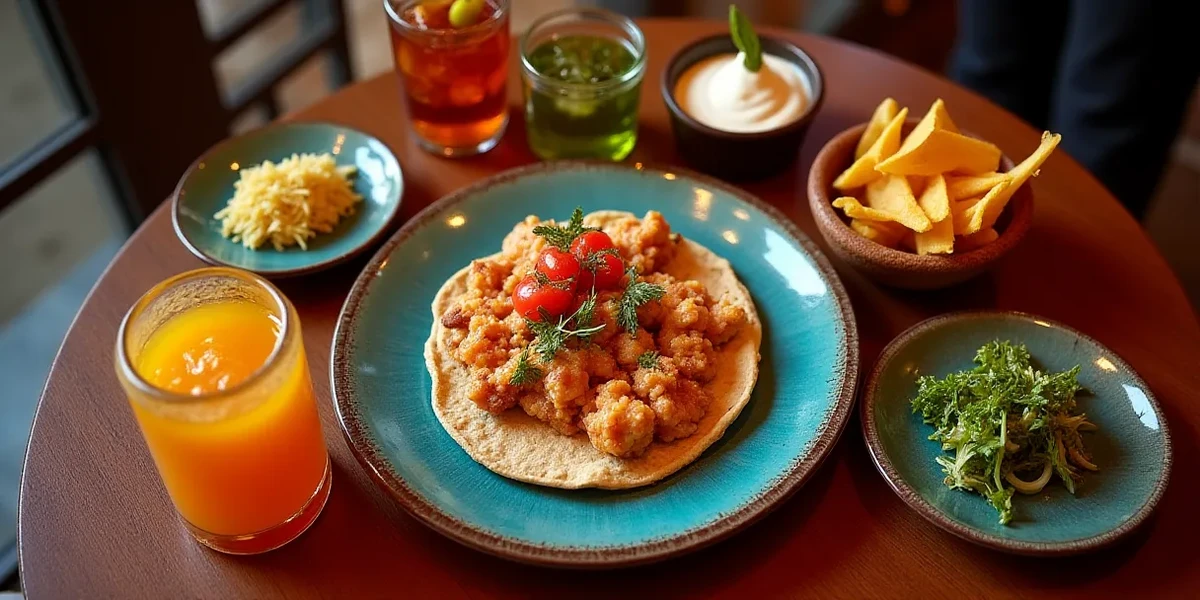 Detailed close-up of food at Las Tejas Restaurante: Savor Authentic Guatemalan Flavors - Restaurantes