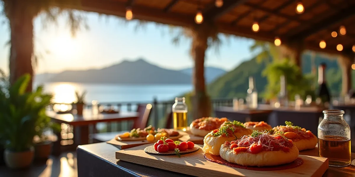 Drink or dessert presentation at Los Volcanes Restaurante: Comida y Vista Espectacular - Restaurantes