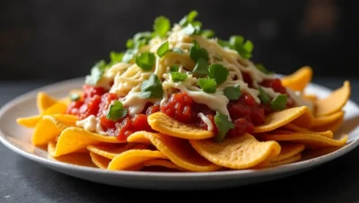 Main dish or facade of Nachos de Guatemala: Deep Dish Delights en Antigua Boreal - Gastronomía, traditional Guatemalan food