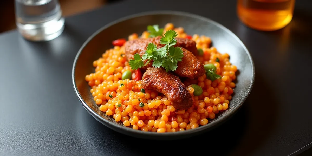Detailed close-up of food at El Chapín: Sabor auténtico de Guatemala en NC - Restaurantes