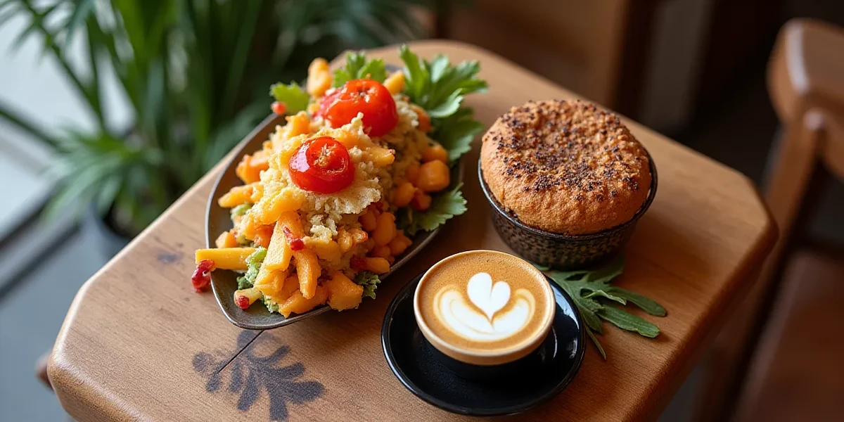 Detailed close-up of food at Café Mimi: Tu Restaurante Las Orquideas en Guatemala - Restaurantes