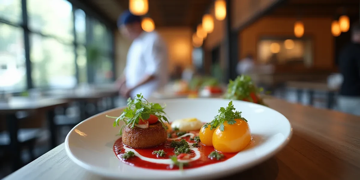 Drink or dessert presentation at Experience Vista Quince: El Restaurant Giratorio en Guatemala - Restaurantes