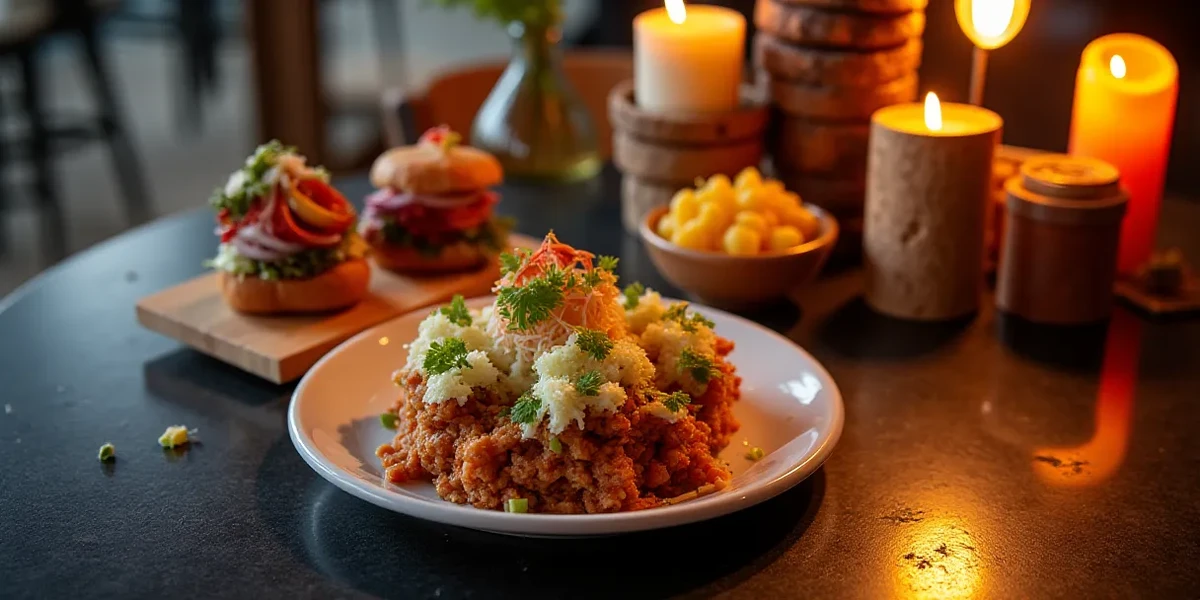 Detailed close-up of food at Descubre los Mejores Restaurantes Temáticos en Guatemala - Restaurantes