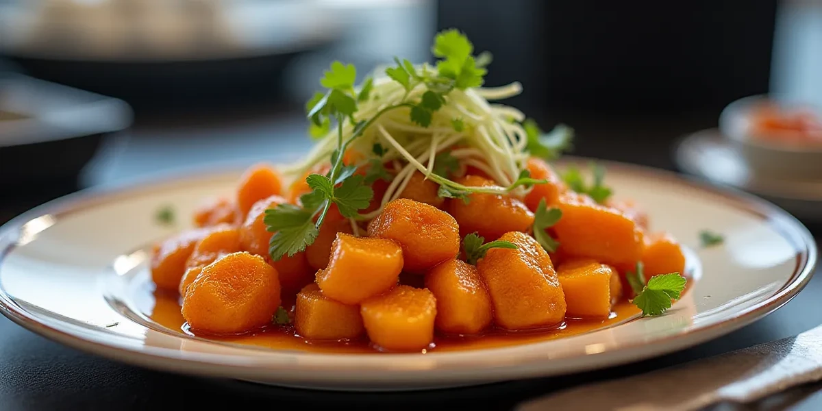 Drink or dessert presentation at Pollo Rey en Guatemala: Sabores Orientales para Compartir - Gastronomía