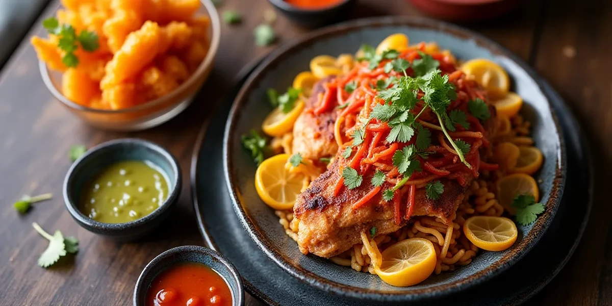 Detailed close-up of food at Shucos los Meros Meros: Sabores Guatemaltecos en CA - Gastronomía