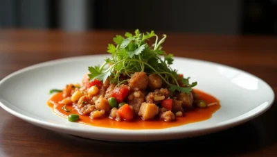 Main dish or facade of Cafe Kacao: Sabores de Guatemala en Oklahoma City - Gastronomía, traditional Guatemalan food