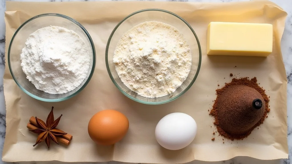 Traditional raw ingredients for Authentic Guatemalan Buñuelos