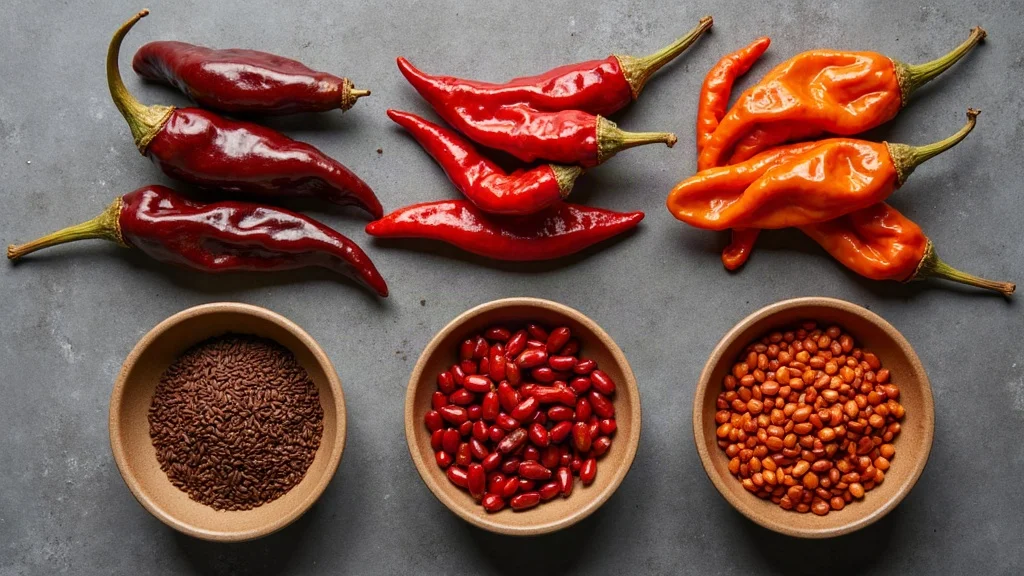 Traditional raw ingredients for Chile Guaqué Guide