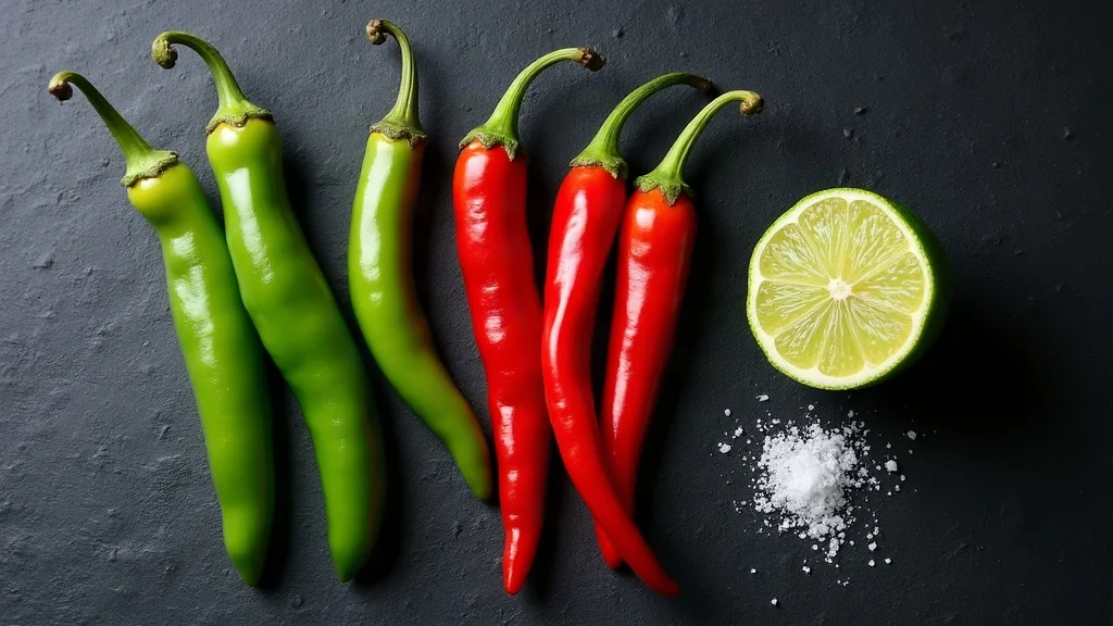 Traditional raw ingredients for Chiltepe Chili Guatemala