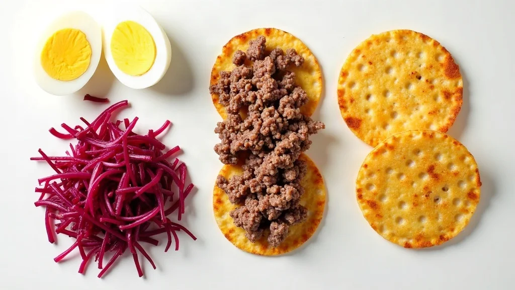 Traditional raw ingredients for Enchiladas Guatemaltecas