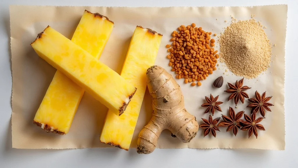 Traditional raw ingredients for Fresco de Súchiles