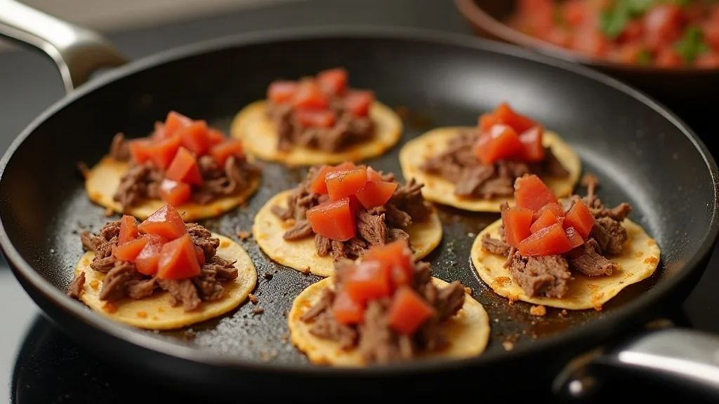 Authentic cooking technique and preparation for Garnachas Guatemaltecas