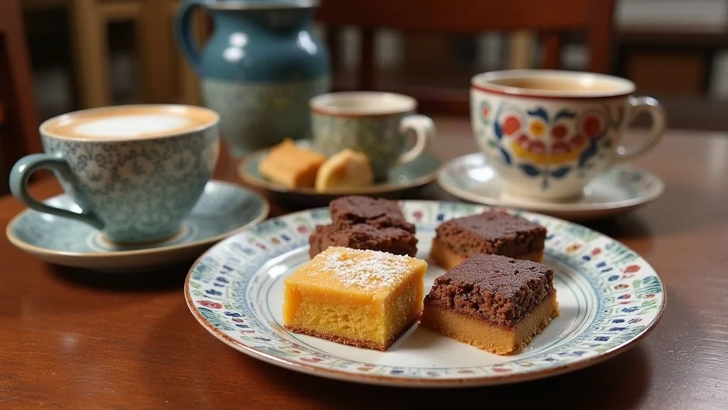 Plated presentation and table serving of Traditional Guatemalan Desserts
