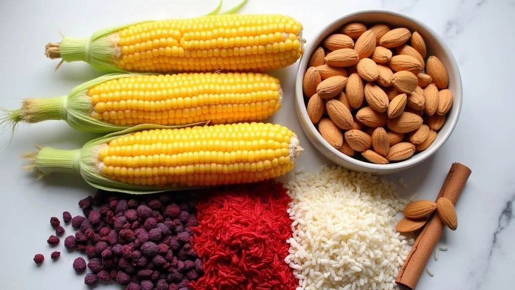Traditional raw ingredients for Traditional Guatemalan Drinks