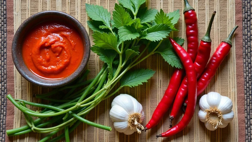 Traditional raw ingredients for Kak'ik Guatemala