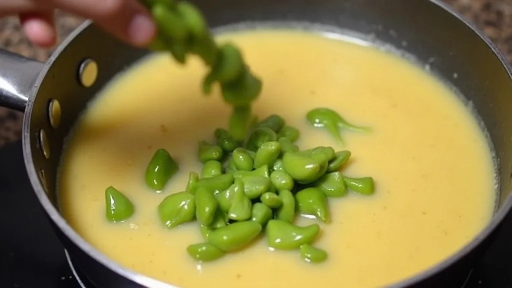 Authentic cooking technique and preparation for Pollo en Crema y Loroco