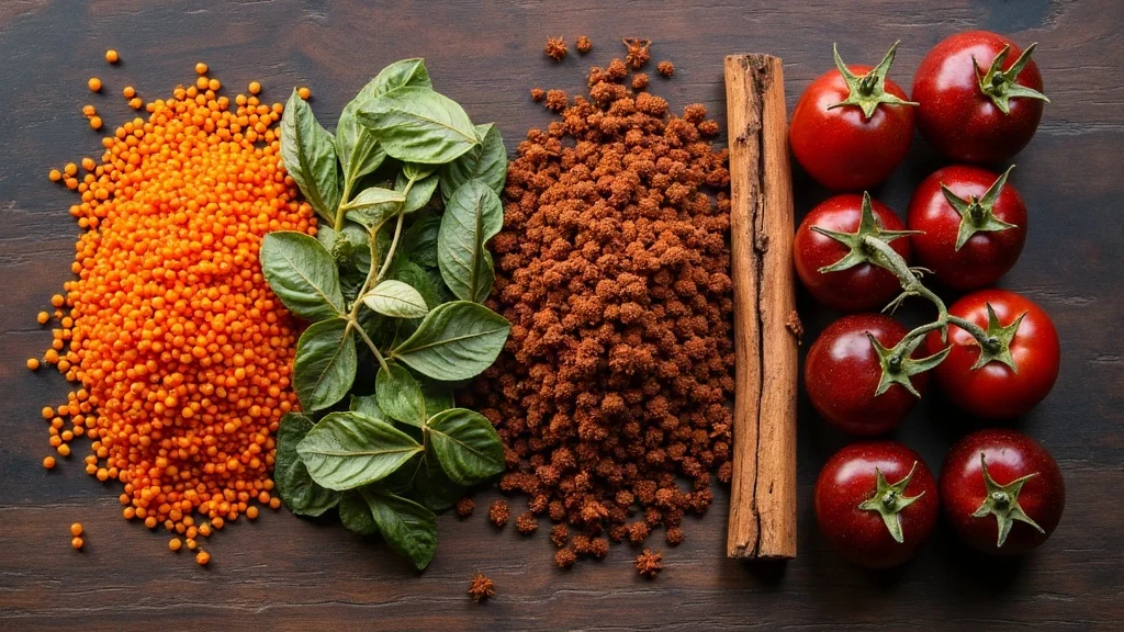 Traditional raw ingredients for Traditional Guatemalan Food